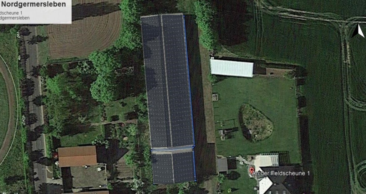 200 kWp Neubau Photovoltaik - Dachanlage in Nordgermersleben - PV Invest